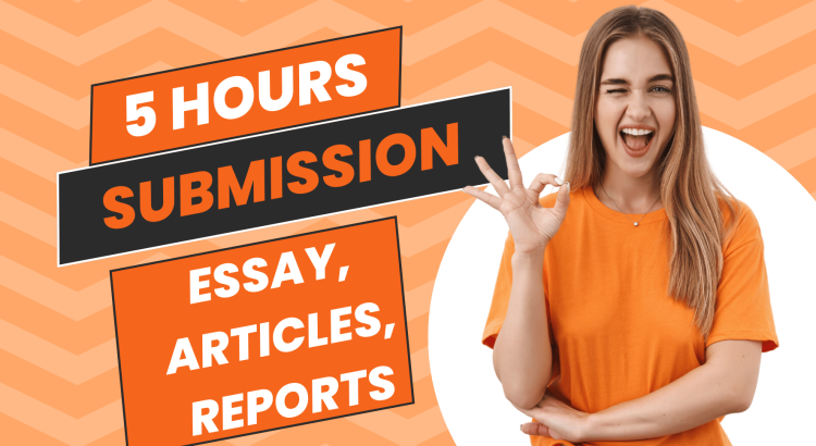 I will write article, essay or any kind of paper in a very short deadline.